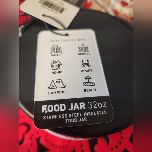 Hydrapeak- Skull/Floral Design 32oz Food Jar - Picture 9 of 9